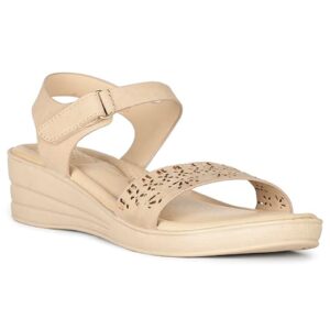 Bata Comfit Women's BEKY SANDAL Festive (6618352_BEIGE_4 UK)